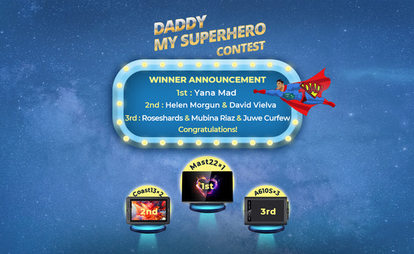 "Daddy, My Superhero" Drawing contest Winner