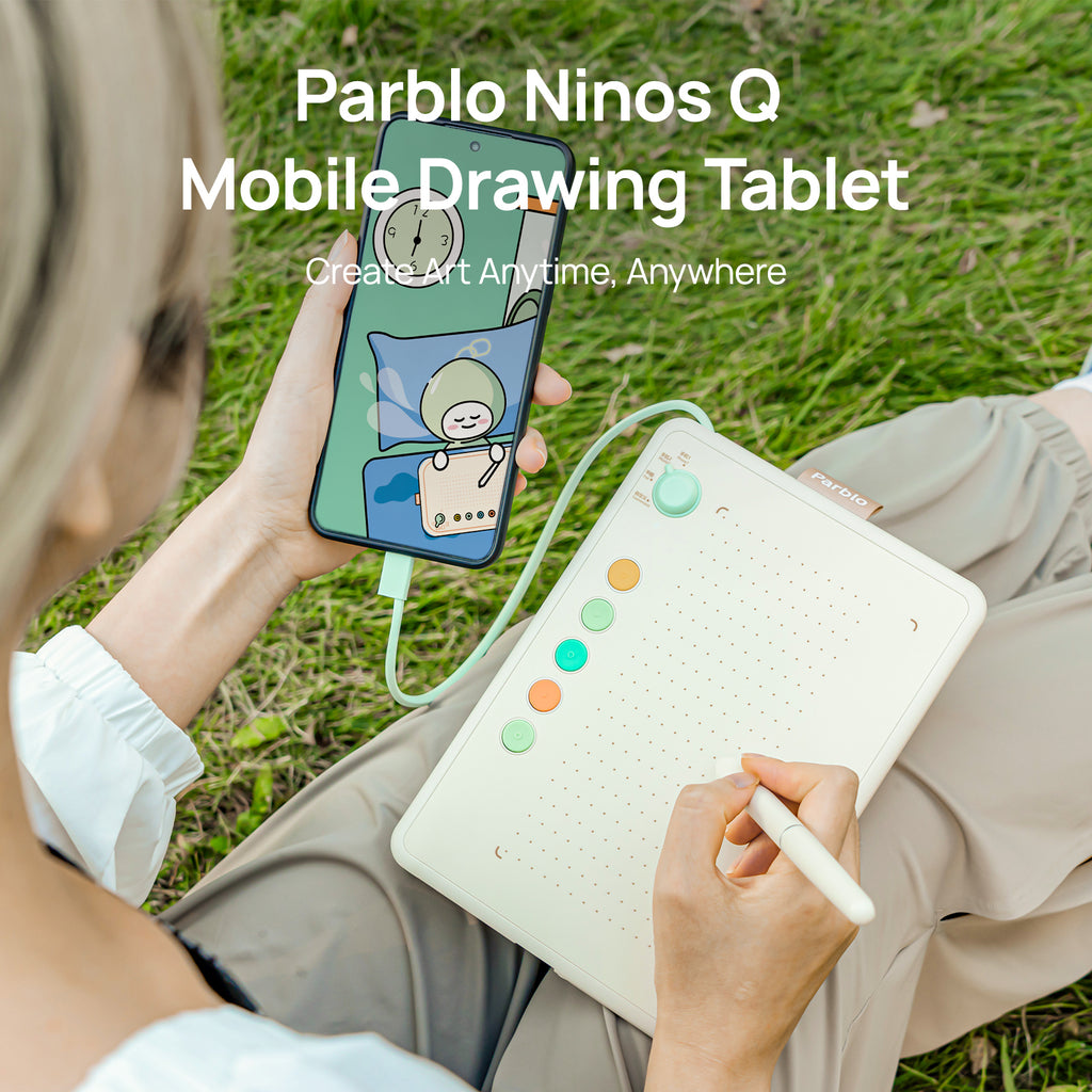 Parblo Drawing Tablet Ninos Q Mobile Digital Graphic Tablet