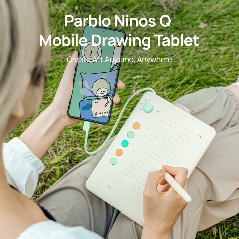 Parblo Drawing Tablet Ninos Q  Mobile Digital Graphic Tablet