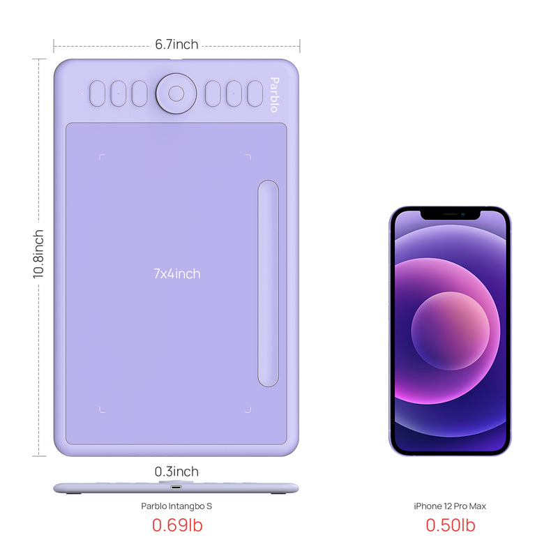 Intangbo M/S Drawing Tablet with Protection Film