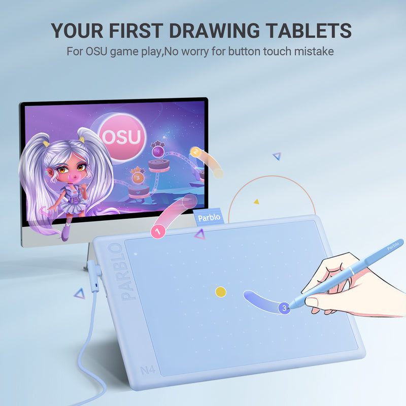 Ninos N4/N7//N7B/N10/N10B Drawing Tablet